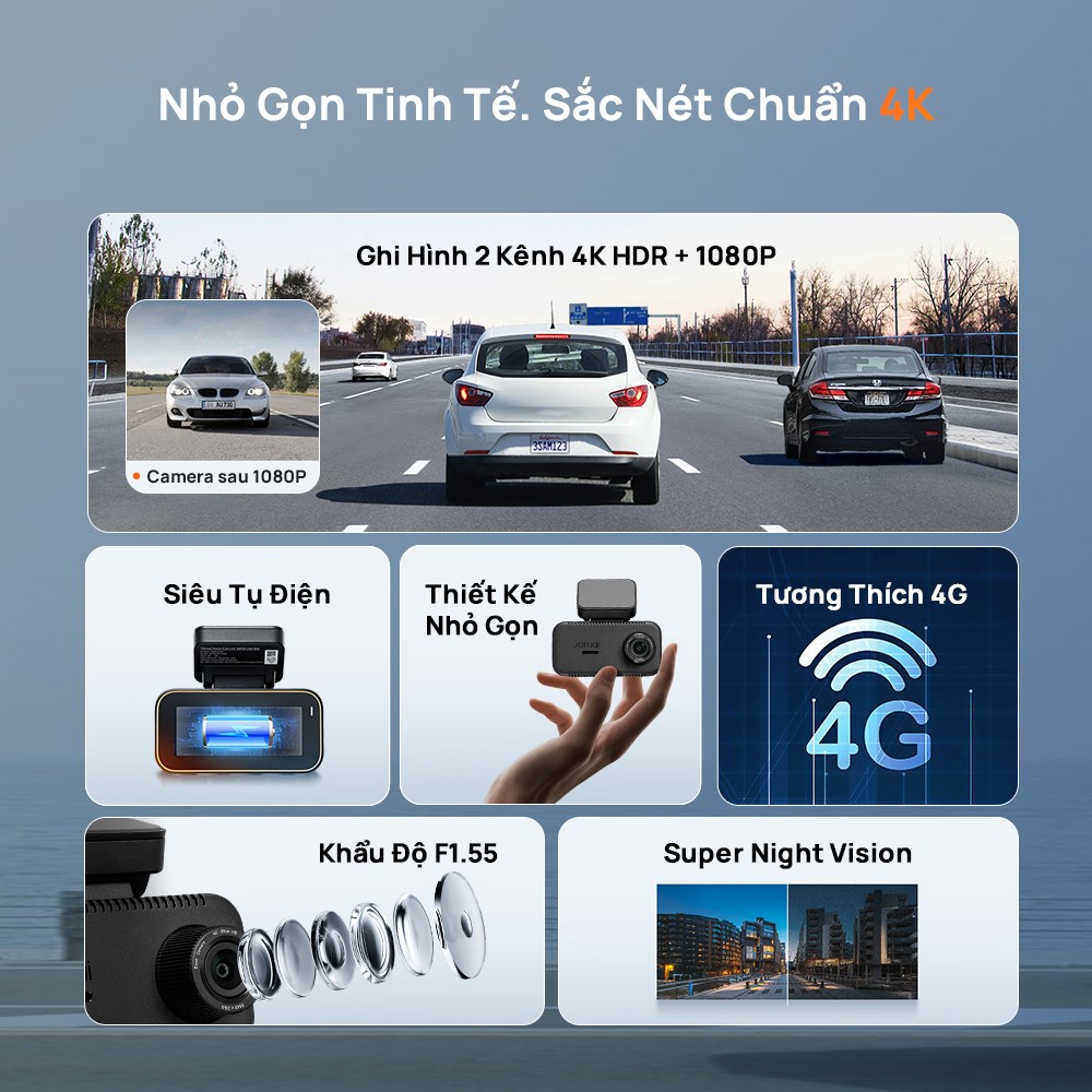 70mai A810-1 Lite (Trước + Sau) - ảnh 1