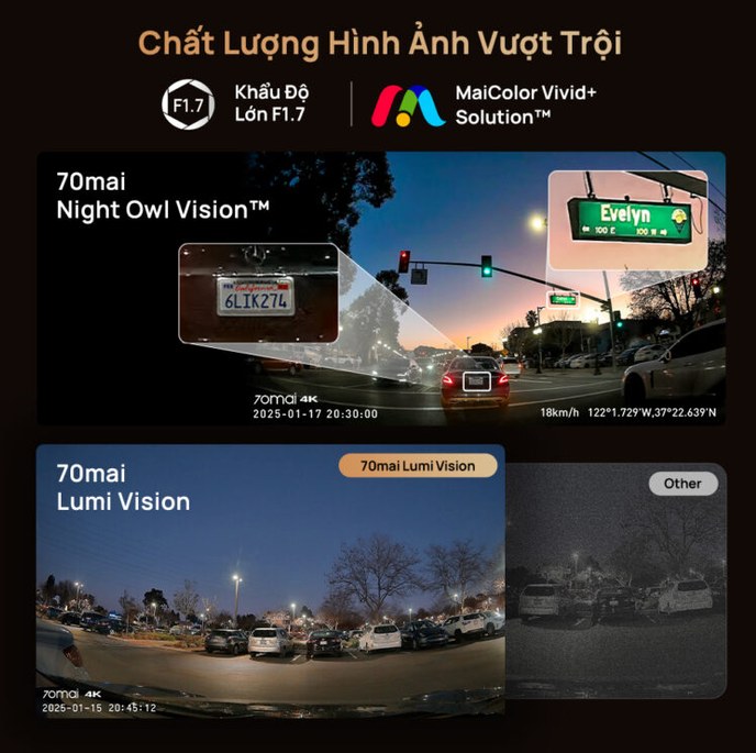 70mai T800-41 + 256G (3 Mắt) - ảnh 1